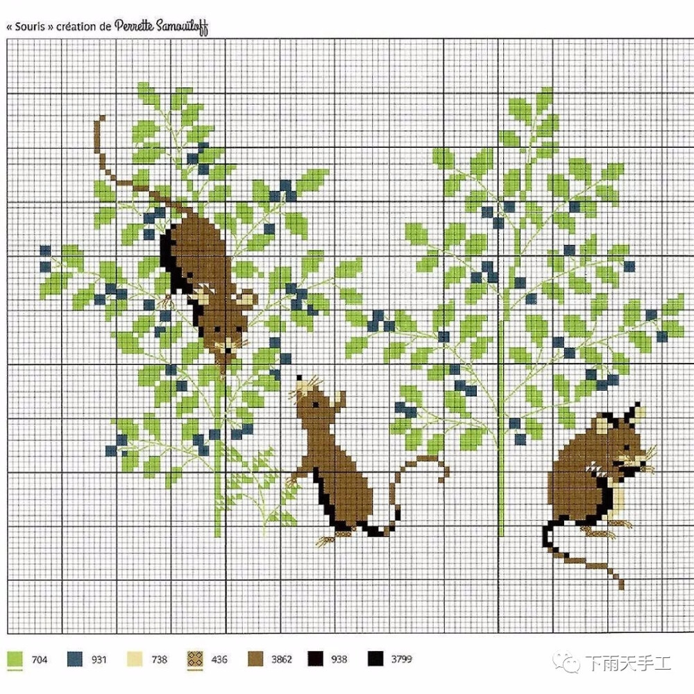 十字繡圖紙61老鼠