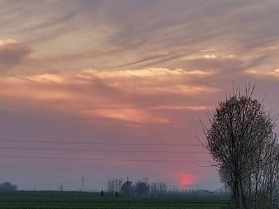 捕捉到一抹夕阳余晖