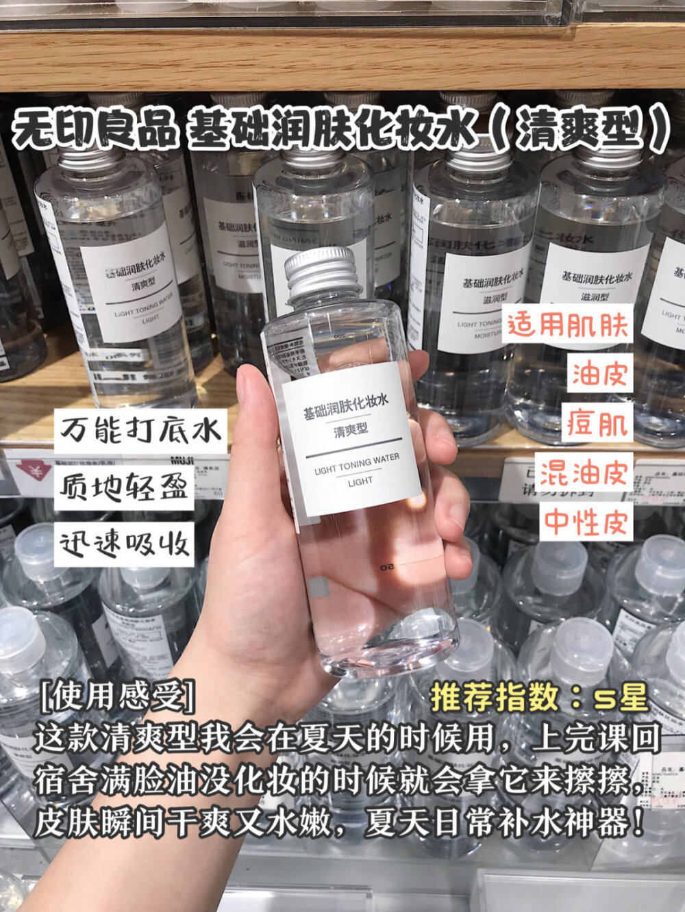 MUJI化妆水超全测评
cr 荷兰豆豆 ​