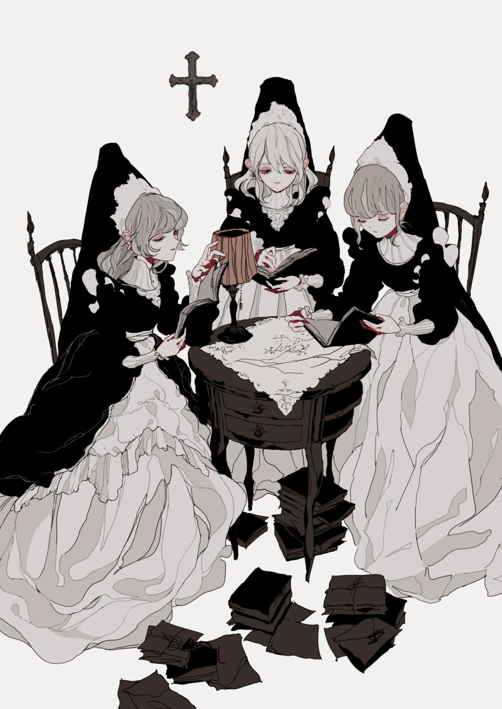 P站 pixiv
插画师：yuk
少女 原创