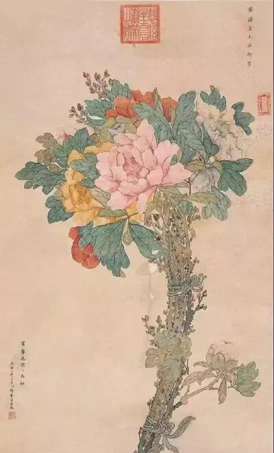 清 慈禧太后 画作