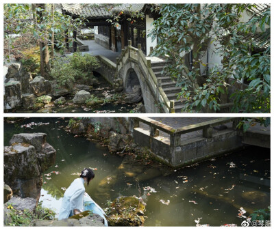 前日遊園 成都易園園林博物館
先森是御用摄影师@asherhoa 狠狠的夸他！
光是局部图都已美哭自己了
竖领对襟半袖@行之堂汉服工作室
马面是大礼民俗农邦54号色
小福蝶香囊@藕花亭_原创汉风工作室
cr@琴脂