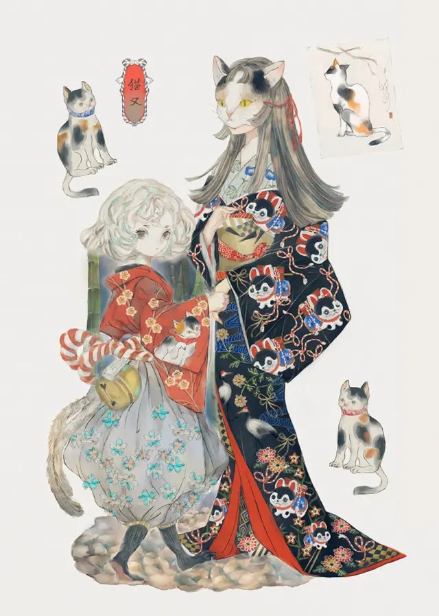 日本画师YOGLSYA. 治愈风