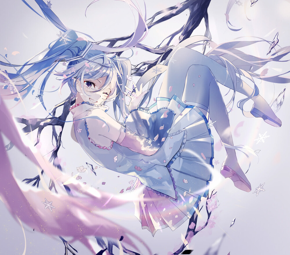 动漫初音v家双马尾