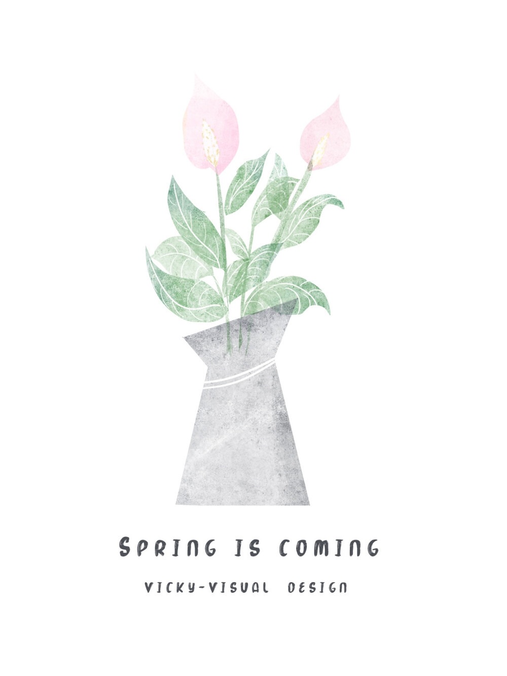 #3.26@001的壁纸#
&森系水彩植物
春天总有一天会来到，一些都将会是欣欣向荣 的样子！