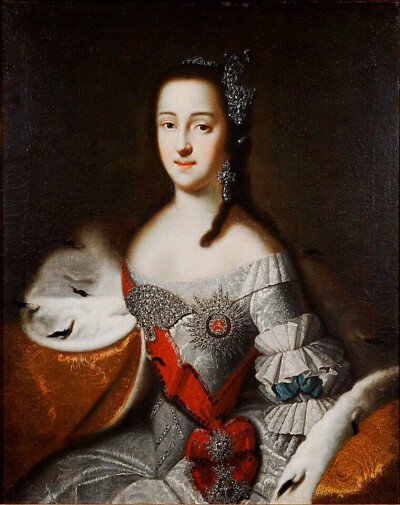 叶卡捷琳娜二世年轻的时候，结婚后的叶卡捷琳娜大公夫人。