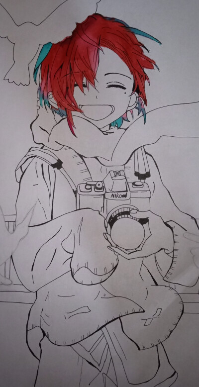 第一次不用马克笔画儿童画