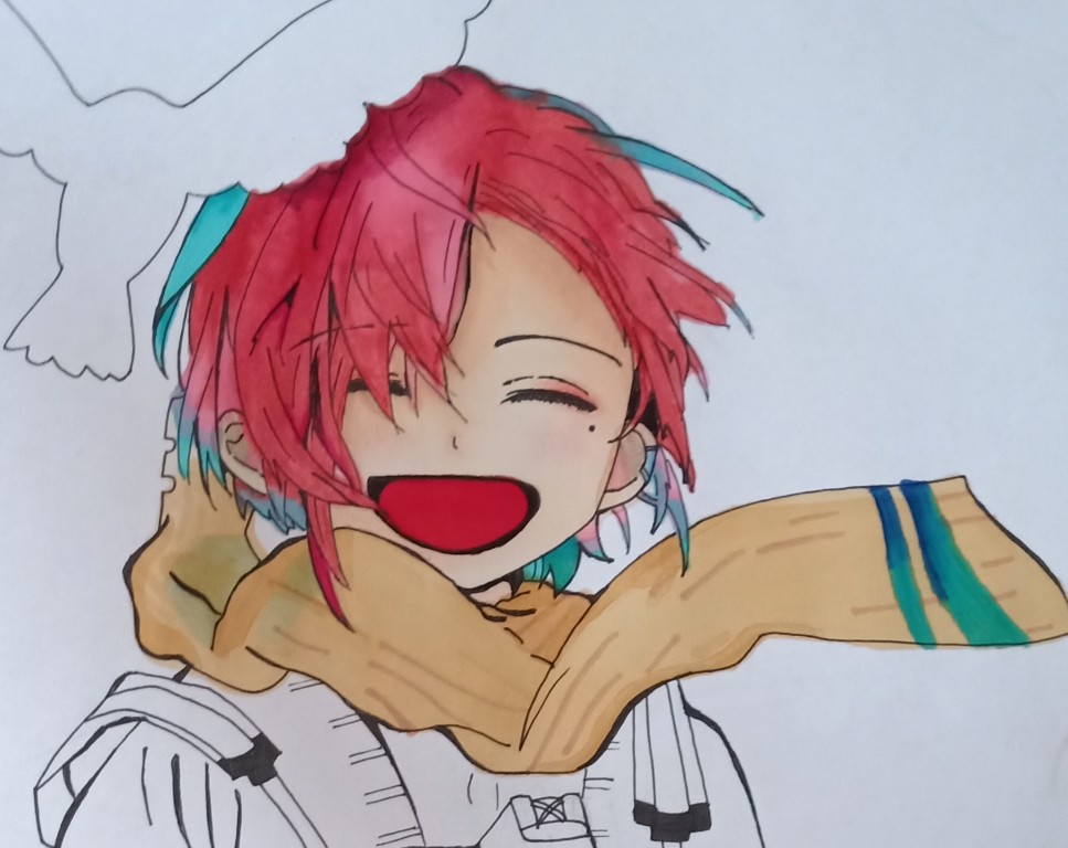 第一次不用马克笔画儿童画