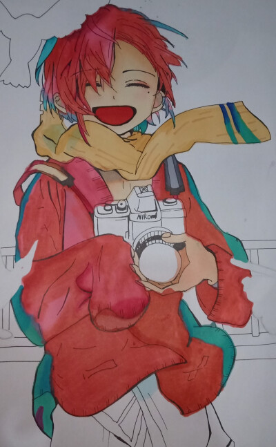 第一次不用马克笔画儿童画