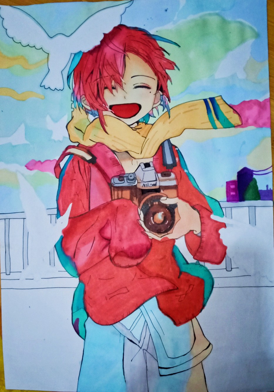 第一次不用马克笔画儿童画