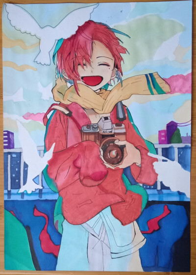 第一次不用马克笔画儿童画