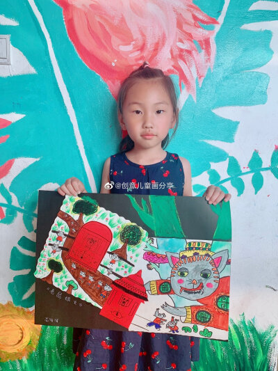 老鼠嫁女儿童画