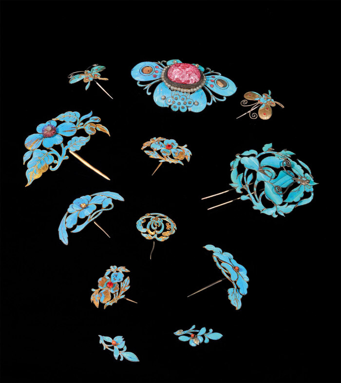 喜欢的扇子，簪子，人物和风景图