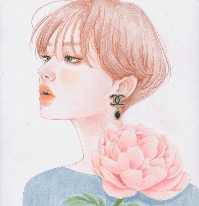 青春少女个性治愈插画头像，你是属于那种类型？