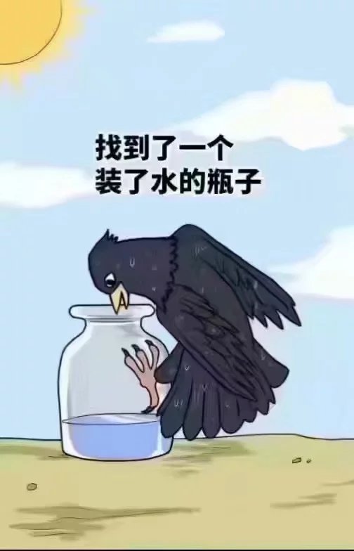 乌鸦喝水