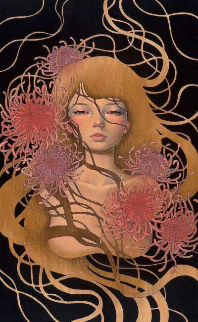 奥黛丽川崎(Audrey Kawasaki) 的插画