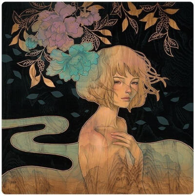 奥黛丽川崎(Audrey Kawasaki) 的插画