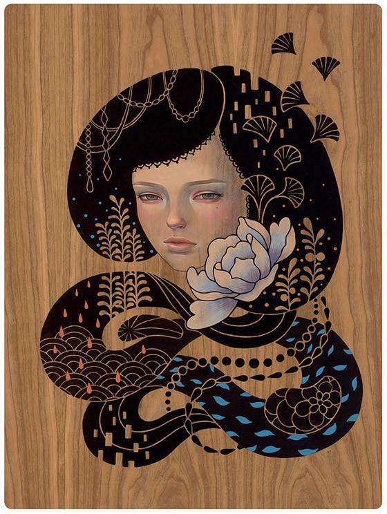 奥黛丽川崎(Audrey Kawasaki) 的插画