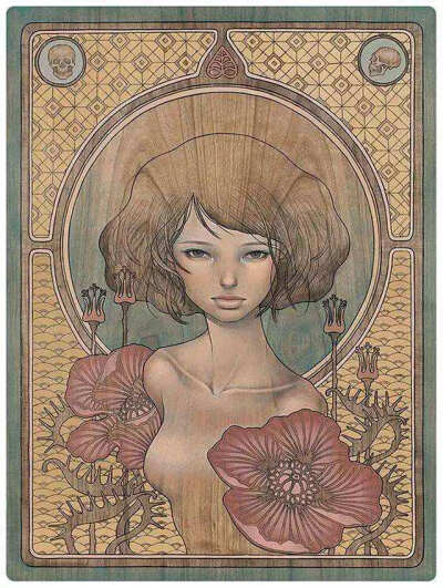 奥黛丽川崎(Audrey Kawasaki) 的插画