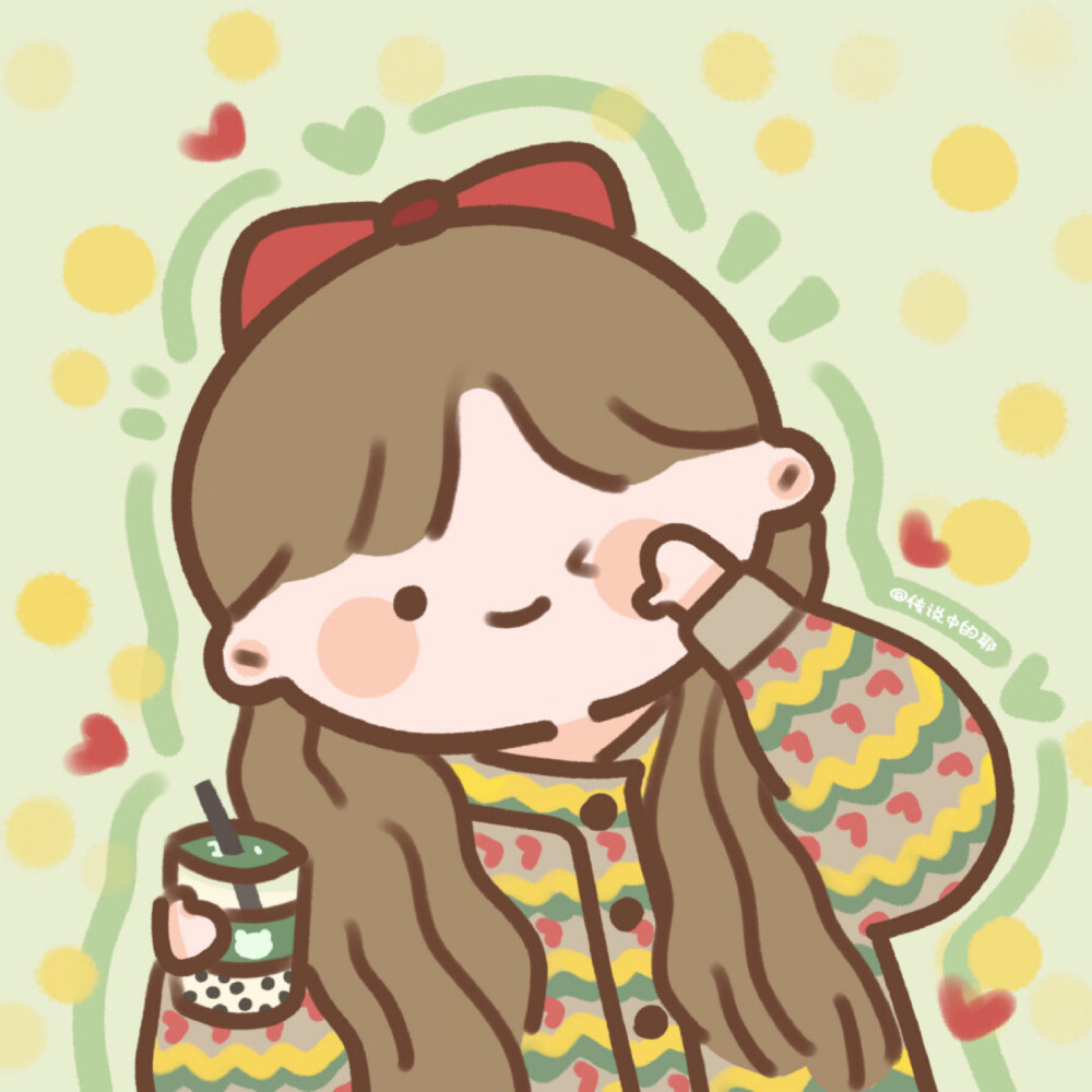 女生头像 背景图 背景 手绘