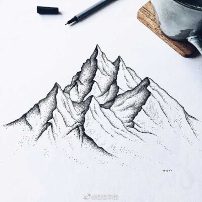 线描山的画法