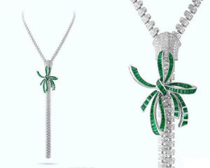 Van Cleef & Arpels 梵克雅宝 ZIP系列 Zip Couture Noeud Emeraude项链