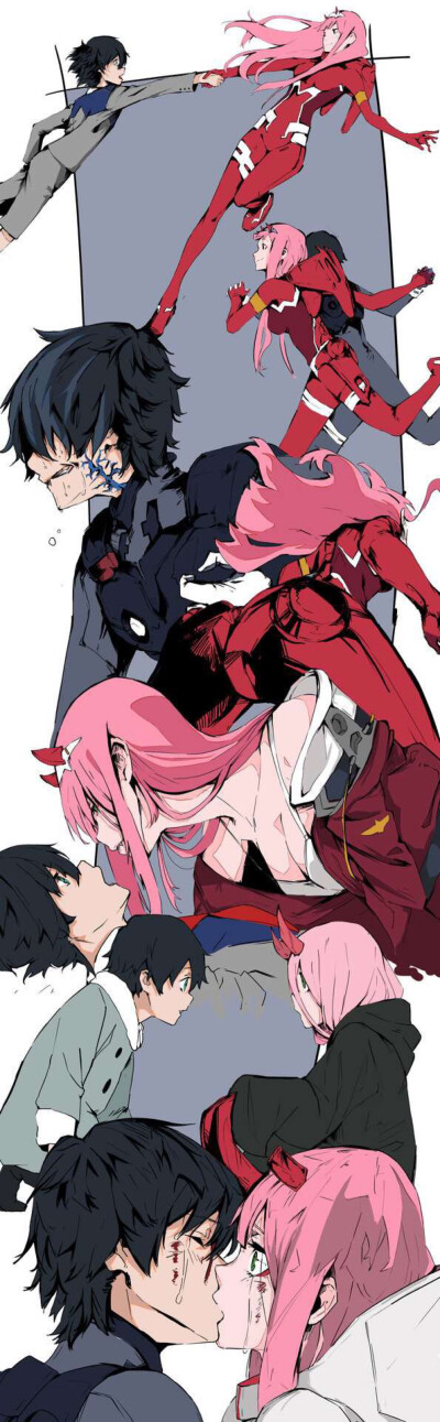 《Darling in the FranXXX》国家队
唯一一部看哭的番，迷上就无法自拔了
我心中只有02号！我可是要当02号的男人啊！
