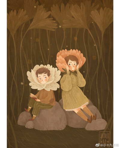 今日插画推荐复古风
插画师：August Ro ​