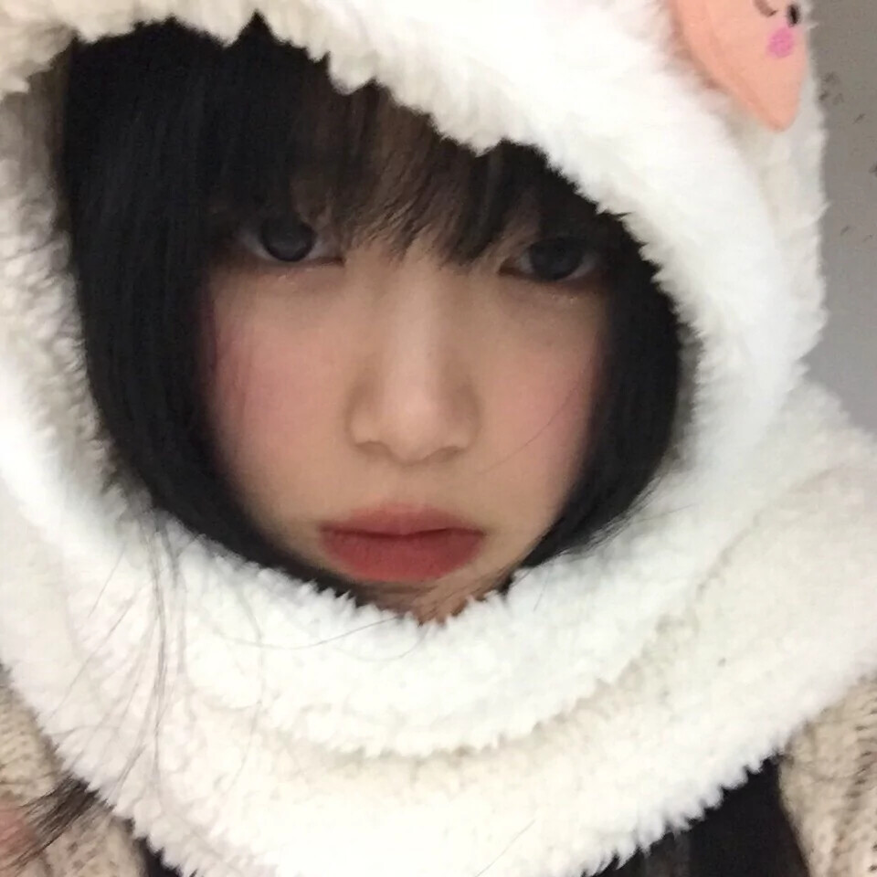 女头女生头像兔耳朵帽子二转注明言妩