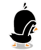 黑色抖音小黄鸭跳舞gif动图