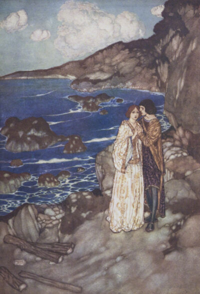 “凡是过往，皆为序章。” ——《暴风雨》莎士比亚埃德蒙·杜拉克（Edmund Dulac）为莎士比亚作品绘制的插画。