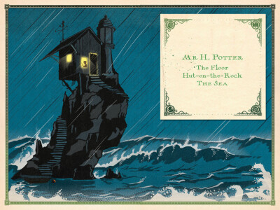 哈利·波特与魔法石特别版插画，来自MinaLima。