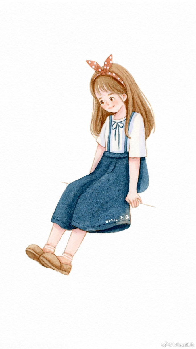 手绘女孩