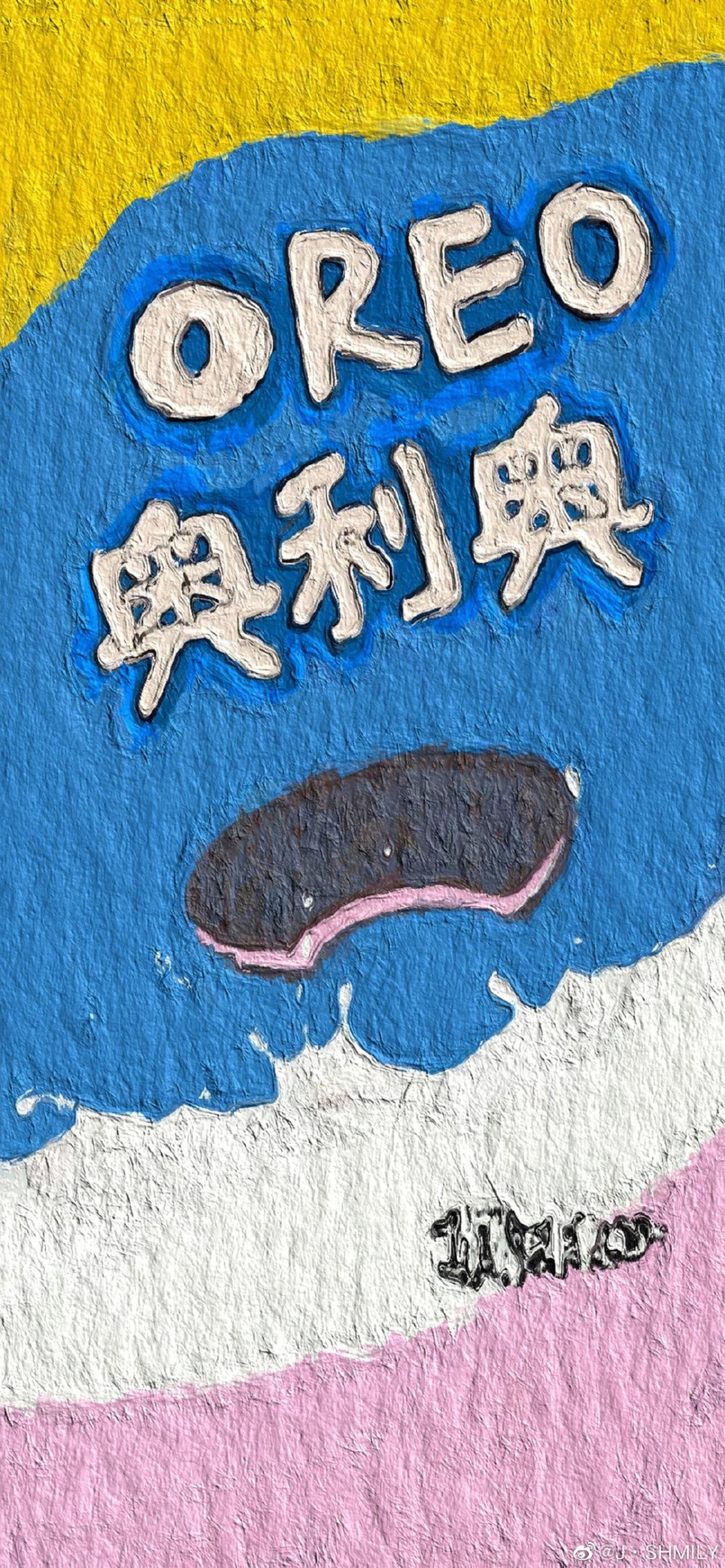 油画风 壁纸 可爱