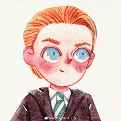 哈利波特头像 手绘森系风格 情侣头像
来源WB：@奇大人QIDAREN