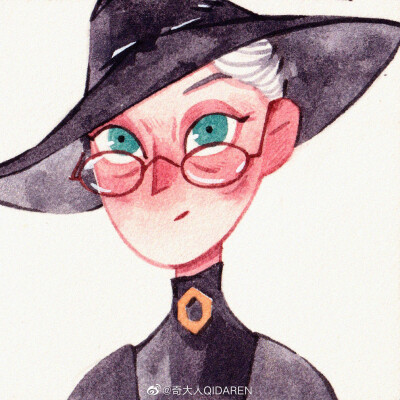 哈利波特头像 手绘森系风格 情侣头像
来源WB：@奇大人QIDAREN