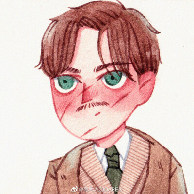 哈利波特头像 手绘森系风格 情侣头像
来源WB：@奇大人QIDAREN