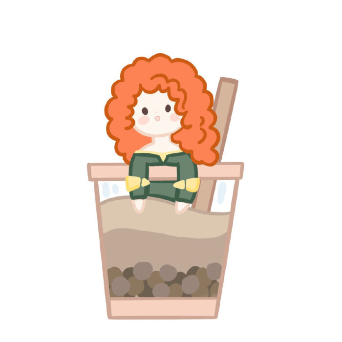 迪士尼公主奶茶系列