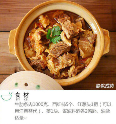 【番茄炖牛肉】牛肉入味软烂，汤头红亮，茄味浓郁，吃肉喝汤，不要太爽