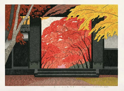 沧桑的韵味，细腻的表现！日本艺术家大津一幸版画作品