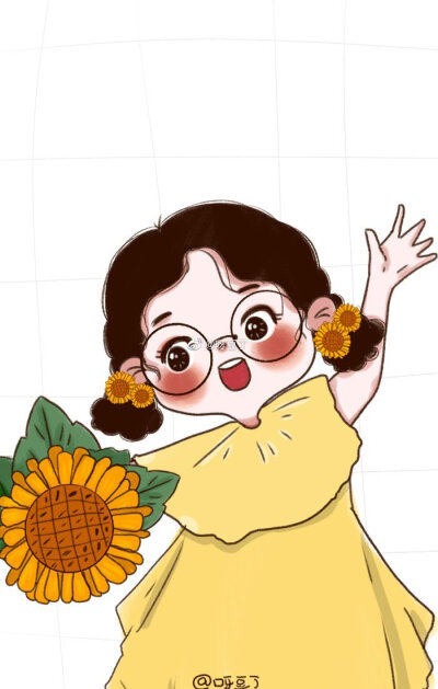 #头像##壁纸#
作者：@呀豆丁
可爱头像！