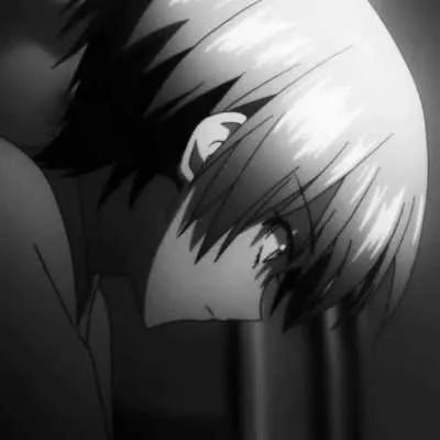 黑白动画头像。