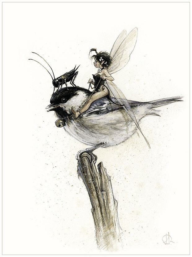 奇妙仙子，Patrick Masson 的雕塑作品，原型来自 Jean-Baptiste Monge 的画作，赞到无语。 ​​