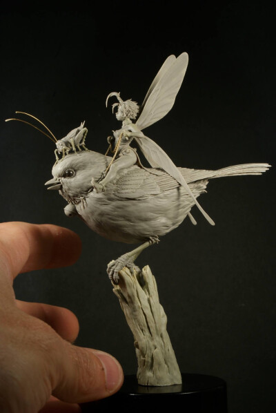 奇妙仙子，Patrick Masson 的雕塑作品，原型来自 Jean-Baptiste Monge 的画作，赞到无语。 ​​