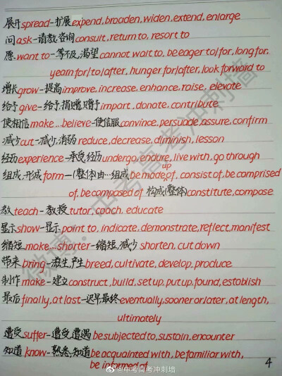 英语高分词汇