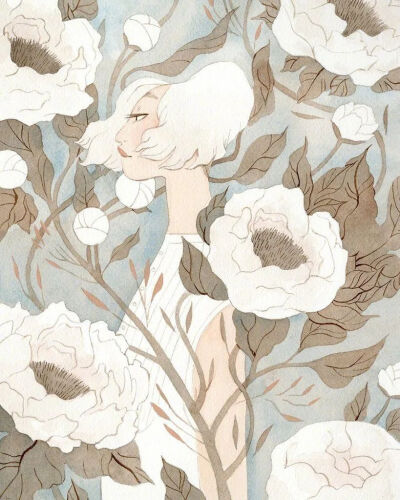 细腻柔和的水彩！Vanessa Gillings充满童趣的插画作品
