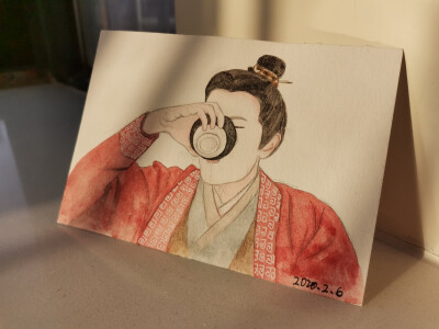 画渣渣的寒假-画照片