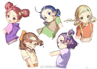 超Q的动漫卡通人物插画ins：ry_o_ta