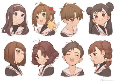 超Q的动漫卡通人物插画ins：ry_o_ta