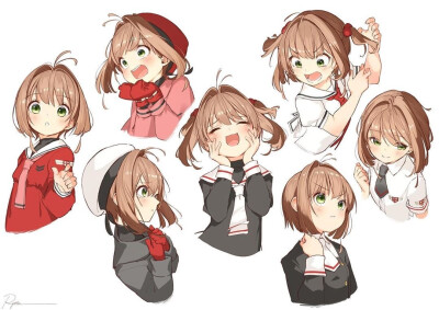 超Q的动漫卡通人物插画ins：ry_o_ta